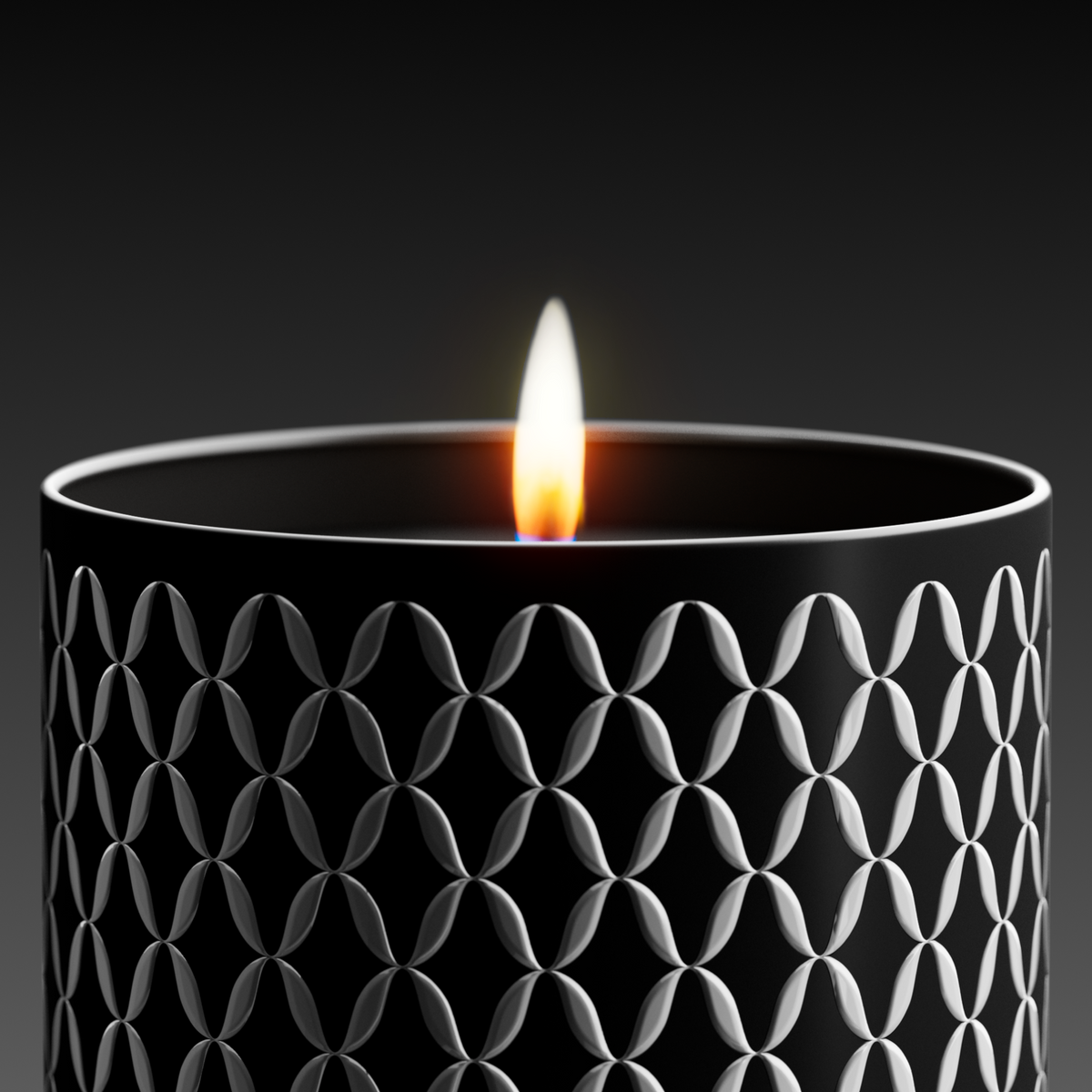 Commune Nymphaea Nox Candle + Black Marble Cover